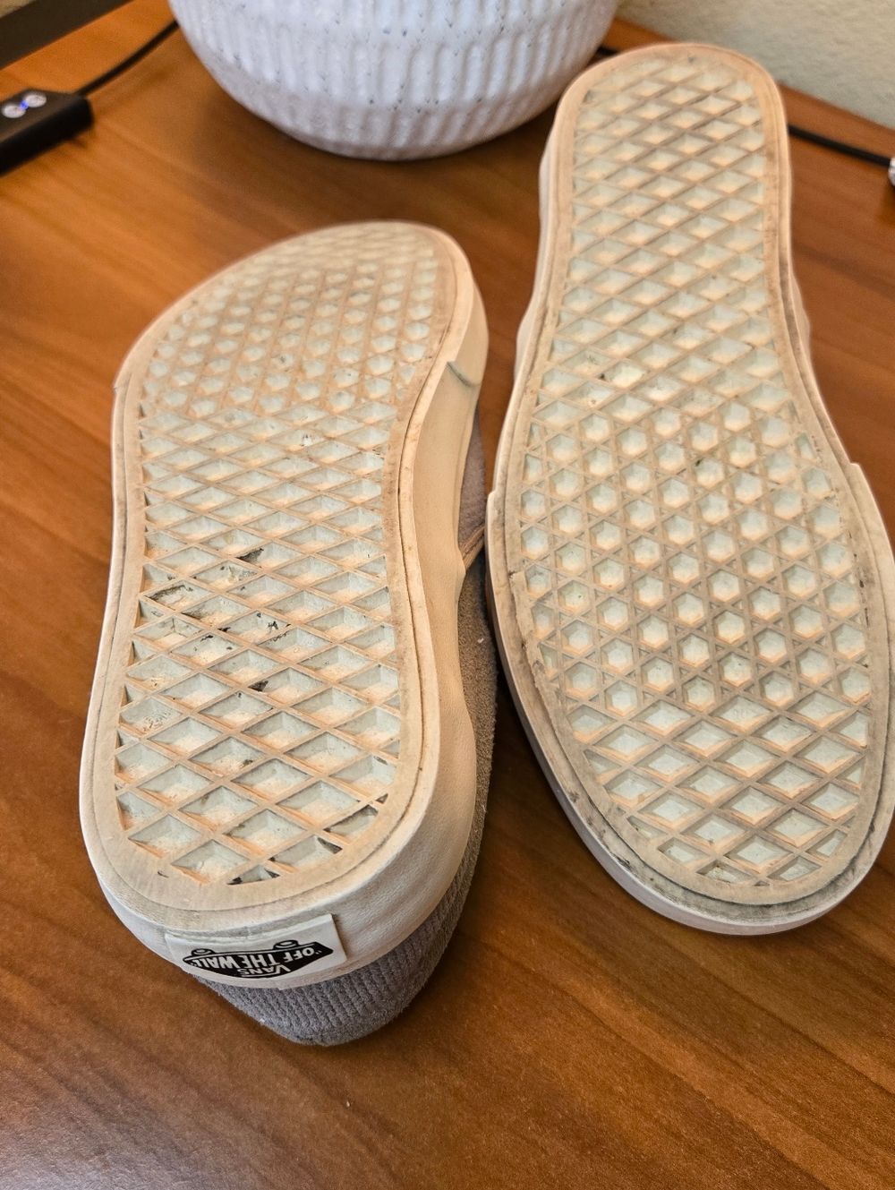 Vans for J. Crew for Women size 9 or Men's 7.5 Slip-On Canvas Sneakers - Gray - Picture 8 of 12